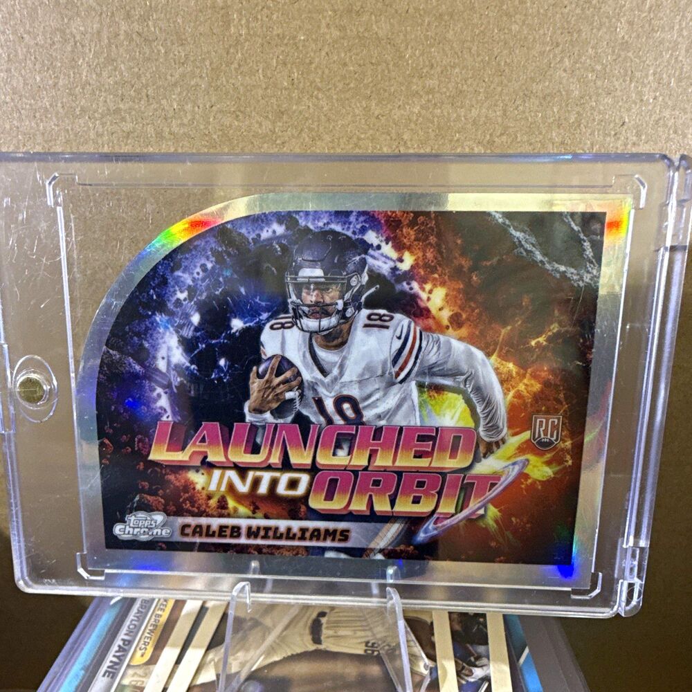 Topps 2024 Cosmic Chrome Caleb Williams RC Launched Into Orbit #LIO-5 Bears